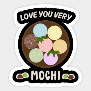 Mochi Japan Katakana  Tea Kawaii Japanese Vintage Sticker